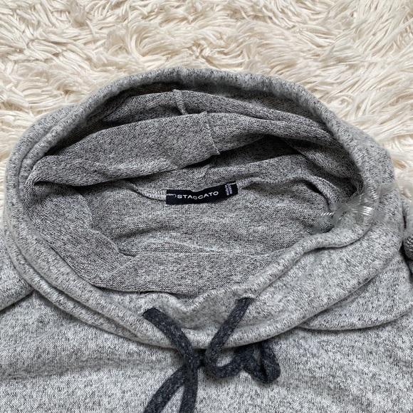 Staccato Funnel Neck Hacci Top 💗 Gray - Picture 6 of 13